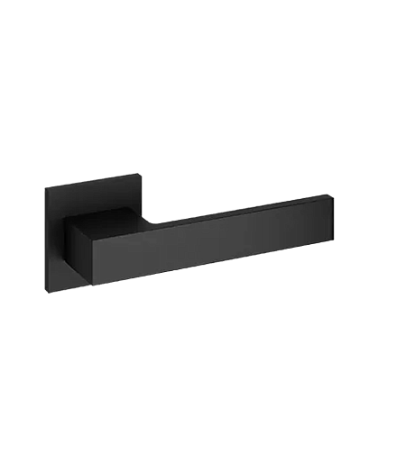 Ручки стандарт Ручка дверная Code Deco на квадратном основании H-30115-A-BLM 